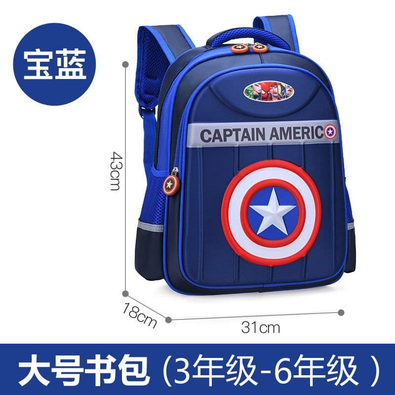 image-Sly Bird Cartoon School Bag - Red, Toddler Boy 3D Superman