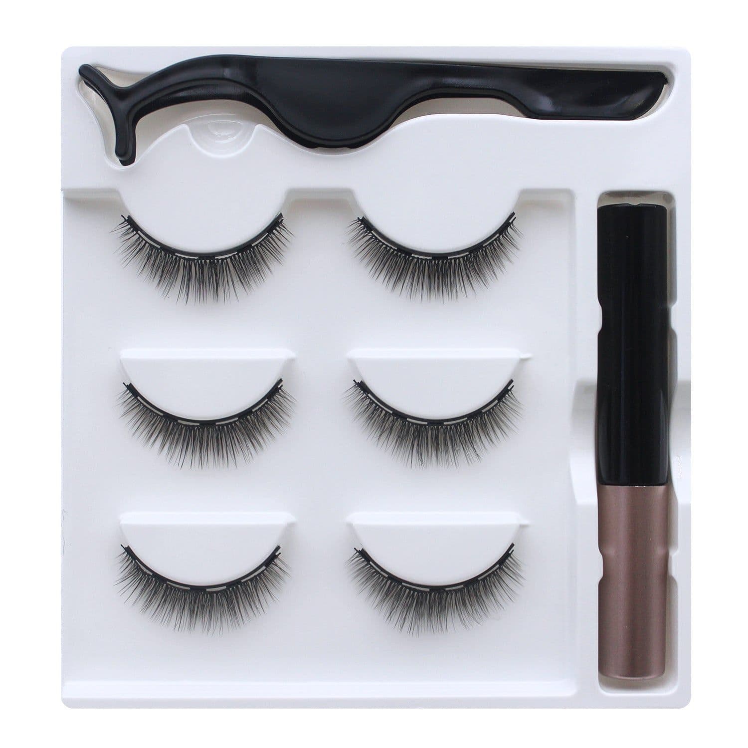 image-Magnetic False Eyelashes 5 Pairs 8-15mm Thick