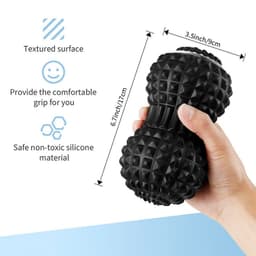 image-Large Pink Massage Ball for Trapezius Relief - 170mm Yoga Ball