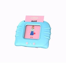 image-CHSS Early Education Pink Bear Card Machine - 112 Cards Music/Voice Toys