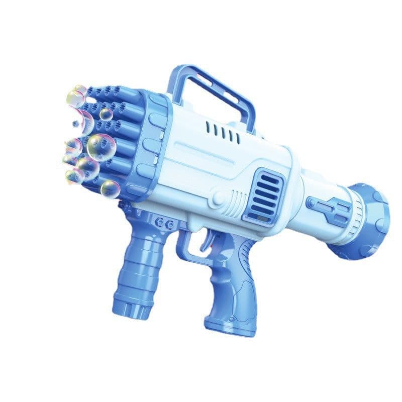 image-Bubble Machine Gun - Automatic Handheld Toy Black