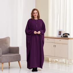 image-Xueguo Muslim Dress - Blue Swing Long Sleeve