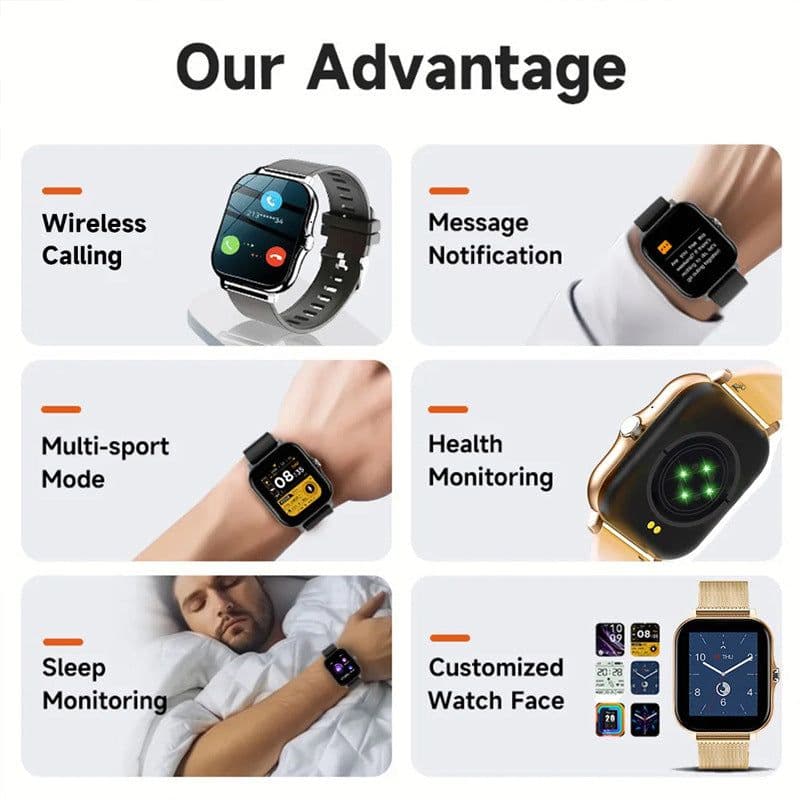 image-Cross-border hot-selling smart watch 1.44-inch screen full touch smart watch men and women Bluetooth call Y13 watch