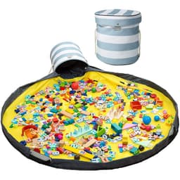 image-Lego Storage Bag - Yellow Bucket for Kids Toys