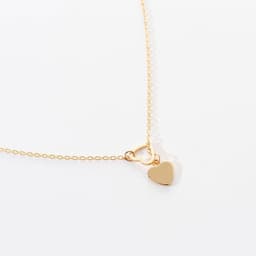 image-Women's Gold Heart Pendant Necklace Clavicle