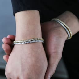 image-Zircon Tennis Chain 3mm Gold 21cm