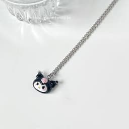 image-Original Japanese cute Sanrio couple necklace thin flashing cinnamon dog Pacha dog pendant boudoir honey necklace