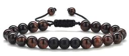 image-Cross-border Hot Selling Men's Bracelet Natural Tiger's Eye Braided Bracelet Essential Oil Aromatherapy Beads Amazon Hot Sale