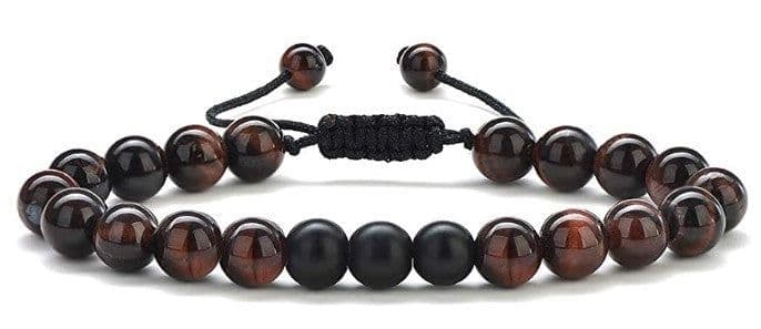 image-Cross-border Hot Selling Men's Bracelet Natural Tiger's Eye Braided Bracelet Essential Oil Aromatherapy Beads Amazon Hot Sale
