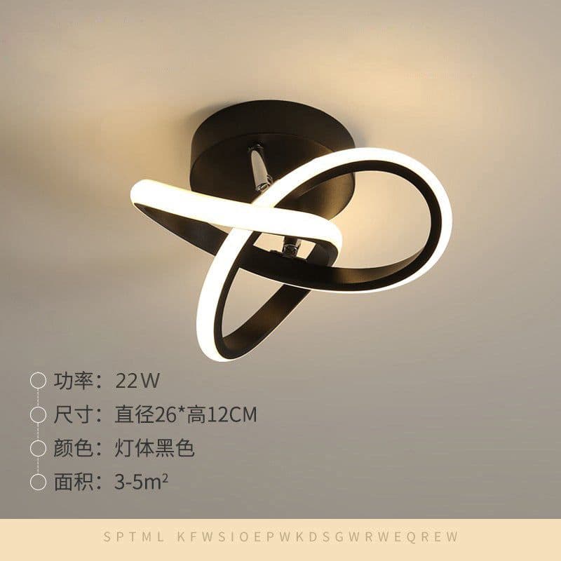 image-Nordic LED Ceiling Light - Porch Aluminum