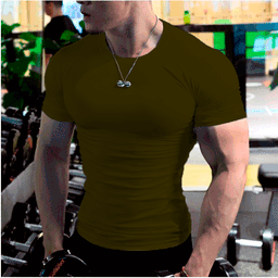 image-Men's Fitness T-Shirt Royal Blue 5XL Quick-Dry