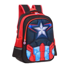 image-Sly Bird Cartoon School Bag - Red, Toddler Boy 3D Superman