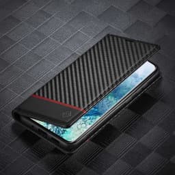 image-Samsung S22 Ultra Wallet Case - Black Flip Card Holder