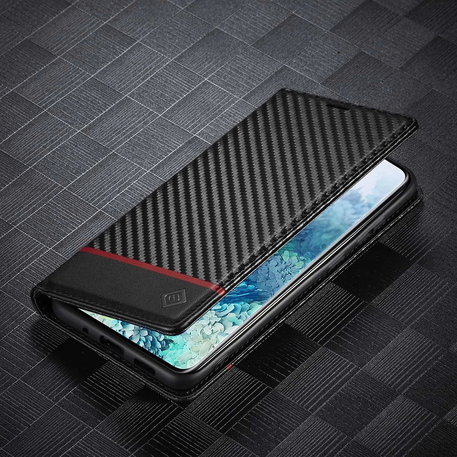 image-Samsung S22 Ultra Wallet Case - Black Flip Card Holder