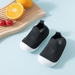 image-Children's Mesh Shoes - Black Flying Weave 12-36M