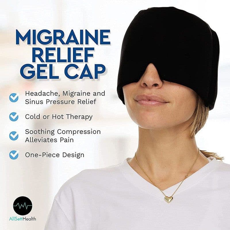 image-Ice Gel Compress Mask - Hydrogel Hot Cold Therapy