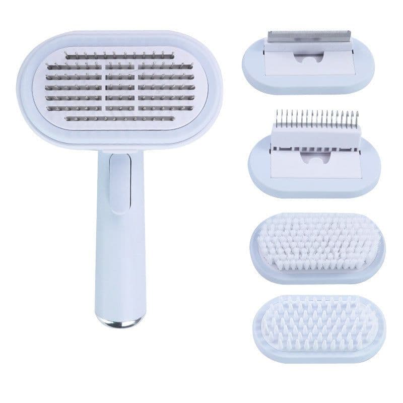 image-Carnivore Pet Comb - Dog Grooming Brush Pink