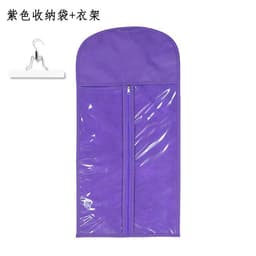image-Sri Thai Wig Storage Bag - Purple 29x60cm