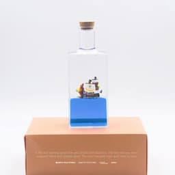 image-Drifting Bottle Boat - Resin Nautical Model Decoration