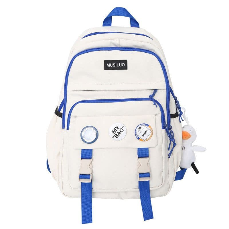 image-Klein Blue Nylon Backpack - Water Resistant School Bag