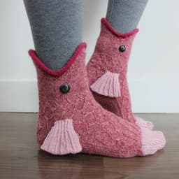 image-Christmas Knit Crocodile Socks For Kids Warm Floor Socks Shark Pattern