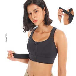 image-Shefit Sports Bra - Large, Shockproof, Zipper Vest Style