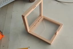 image-Jewelry Ring Storage Box - Orange Cardboard 11x11cm