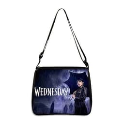 image-Cross-border Adams family Wednesday addams ladies shoulder bag niche armpit bag fashion handbag