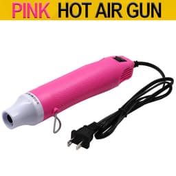image-Color 110V Flat Plug US Standard Hot Air Gun Heat Shrink Film Soft Pottery Rubber Seal Convex Powder DIY Tool Manual Hair Dryer