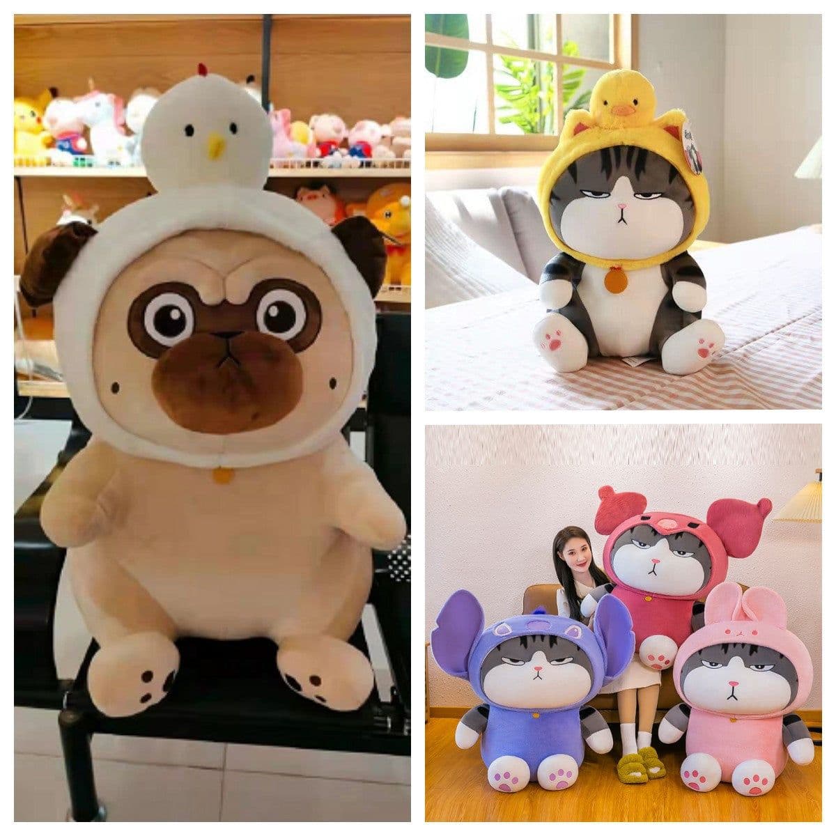 image-Plush Cat Toy 100cm Super Soft Short Plush