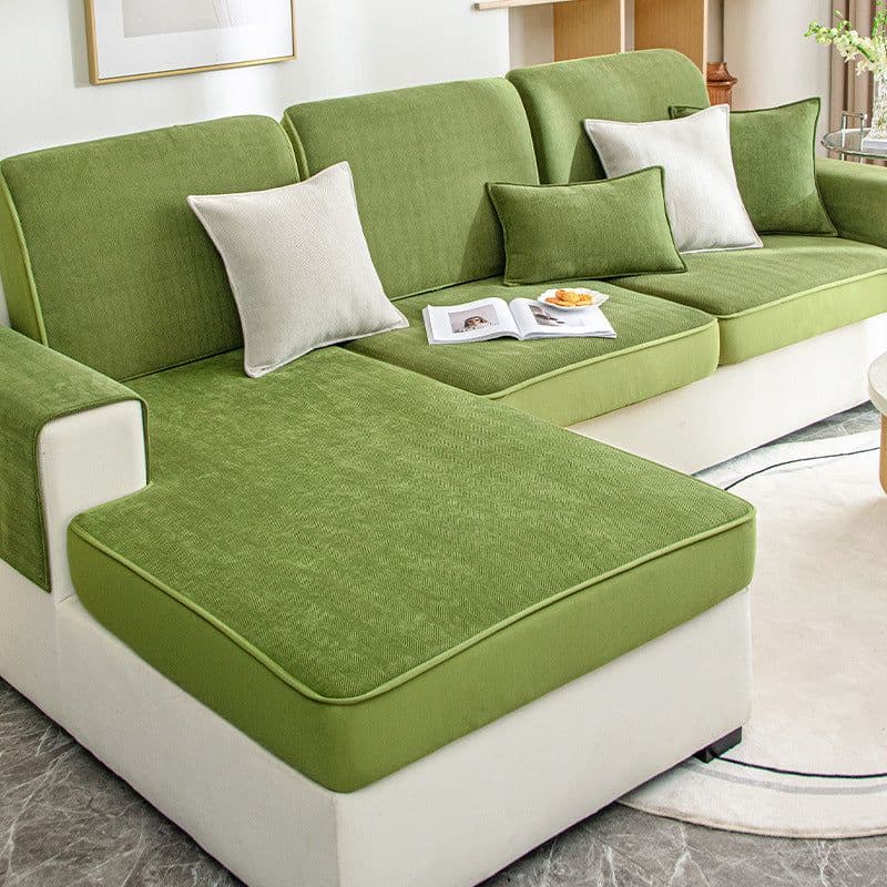 image-Hongyuan Fashion Chenille Sofa Cover Yuxin-Harbor Blue Elastic All-Inclusive