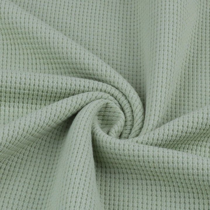 image-Spring/Summer 2023 Retro Casual Waffle Two-Piece Suit - XXL Solid Color