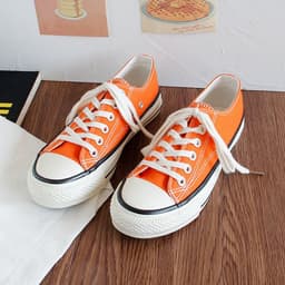 image-Triple vulcanization 1970s classic re-engraved low-cut color canvas shoes female students Korean version 2023 spring board shoes