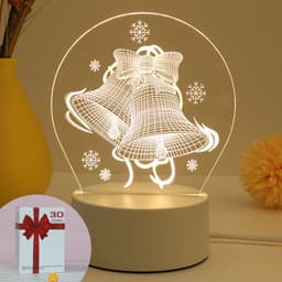 image-Christmas 3D Night Light Table Lamp, Kids' Gift, Modern, USB, 135x210mm