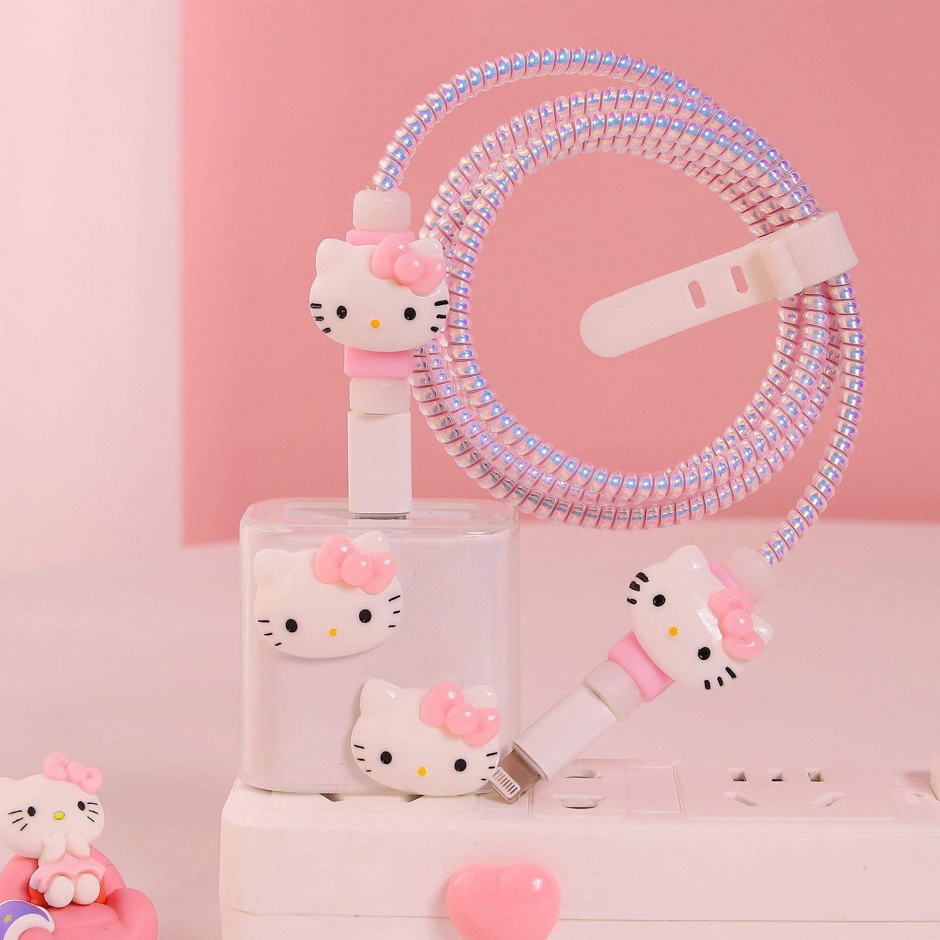 image-Girl's heart is suitable for Apple data cable protective cover ~ 20w mobile phone 11 charger head iphone13 shell ipad12