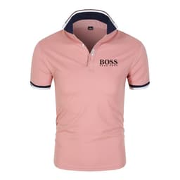 image-Men's & Women's Milk Fiber Polo Shirt, Short Sleeve, 4XL Blue Black