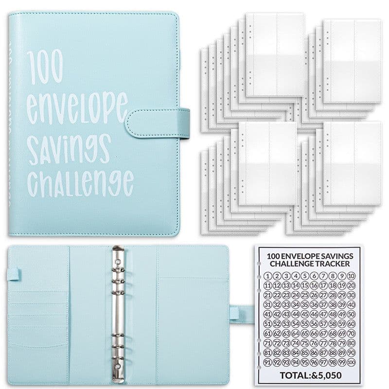 image-100 Days Saving Money Notebook - A5 Pink