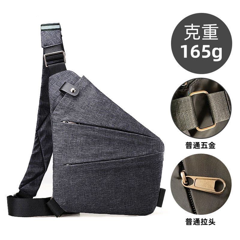 image-Tactical Chest Bag - Oxford Cloth Crossbody Shoulder Bag