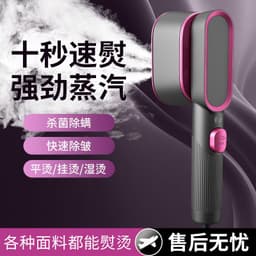 image-Zi Ning Mini Steamer - Rose Red 1000W Handheld Ironing Machine