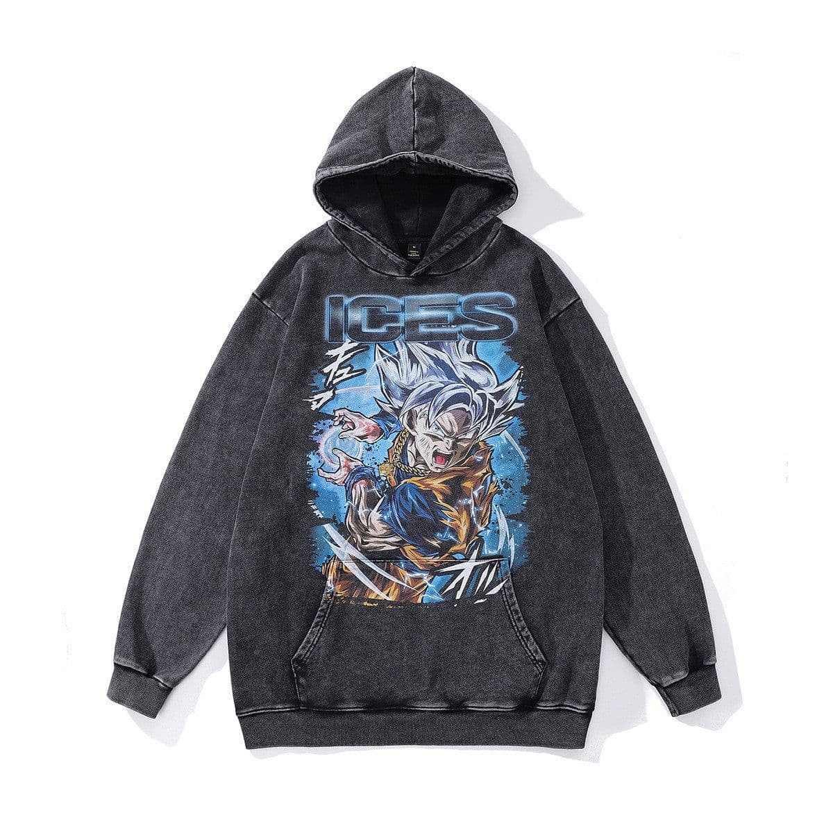 image-Cotton Fleece Hoodie - Kangaroo Pocket Loose Fit XXL