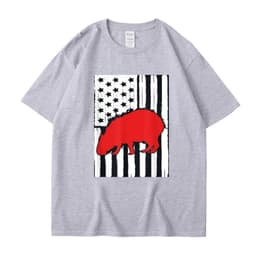 image-Men's Cartoon Anime T-Shirt - Dark Gray XXL
