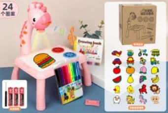 image-Children's intelligent projection painting toy writing drawing board
