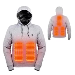 image-New smart usb heating sweatshirt coral velvet five-zone heating suit for men and women same style casual sweatshirt factory direct sale