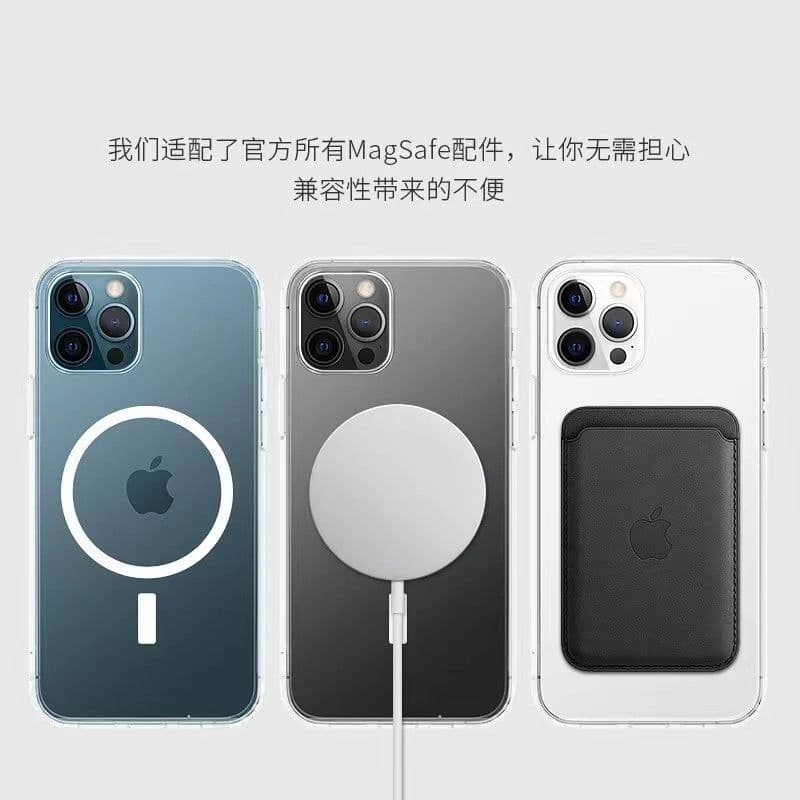 image-iPhone 15 Magnetic Case - Transparent Acrylic Silent Button