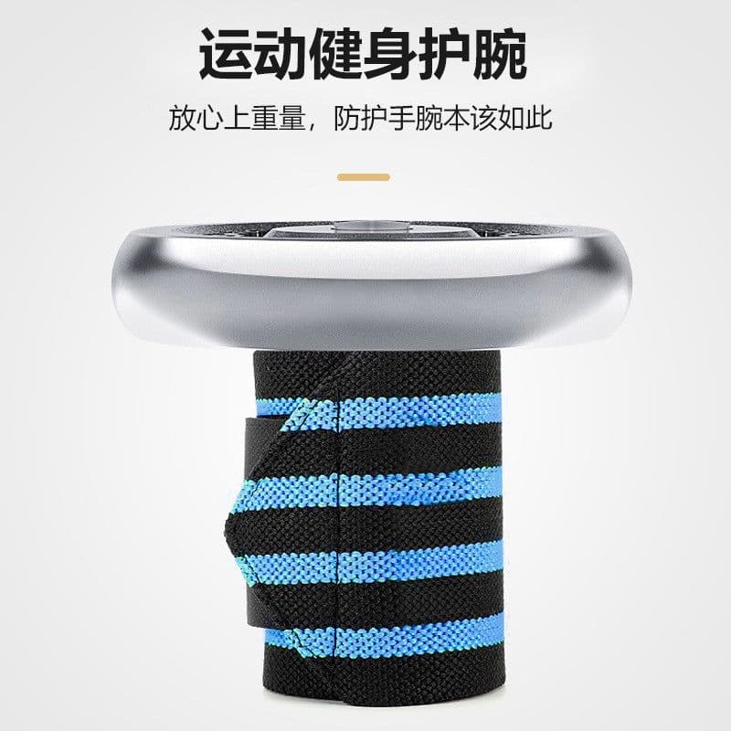 image-Sports Compression Wrist Wraps - Men's & Women's Elastic Wrist Guards 53CM White Red Stripe