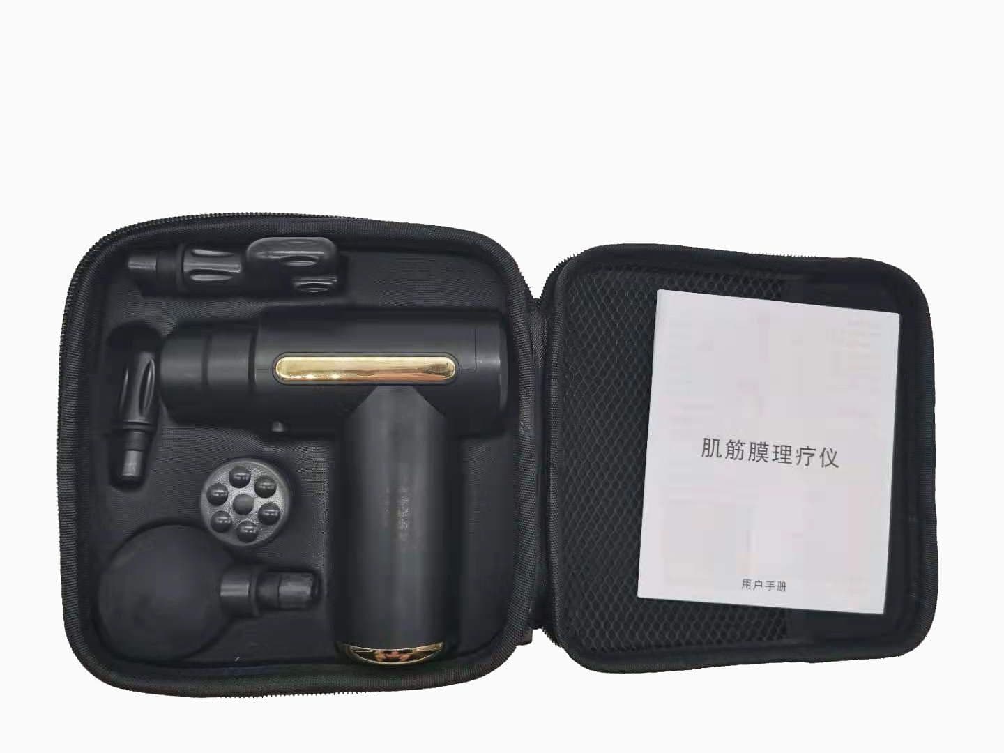 image-Pocket Mini Fascia Gun - 4 Heads 5 Gears Massager