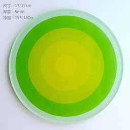 image-Simple Acrylic Coaster - Heat Insulation