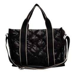 image-Grey Nylon Tote Bag - Soft Handle Rhombus