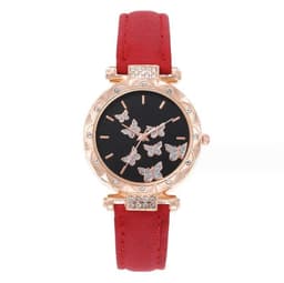 image-Douyin Women's Butterfly Digital Watch - Fashionable Simple
