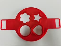 image-Silicone Omelette Maker - Multi-Functional 7-Hole Heart Shape Pancake Maker